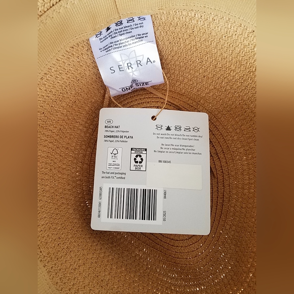 Straw Fedora Hat with Tassel Band - Picture 7 of 10